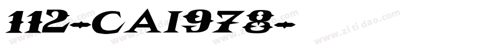 112-CAI978字体转换