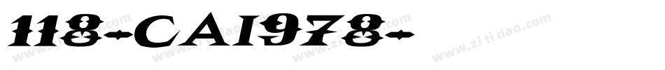 118-CAI978字体转换