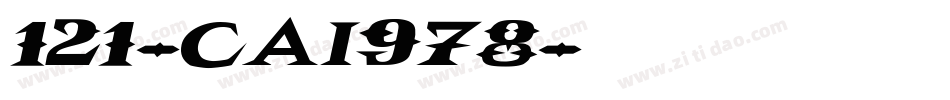 121-CAI978字体转换