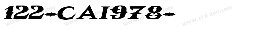 122-CAI978字体转换