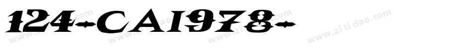 124-CAI978字体转换