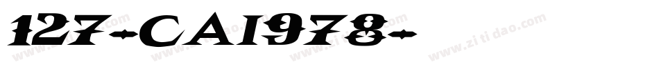 127-CAI978字体转换