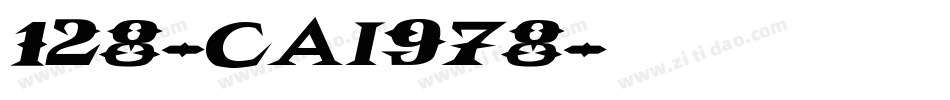 128-CAI978字体转换
