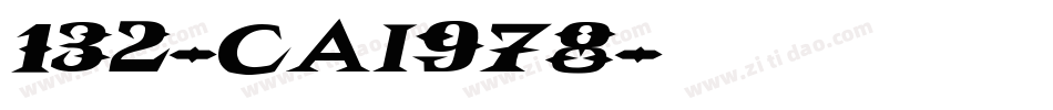 132-CAI978字体转换