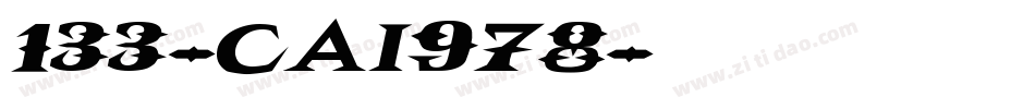 133-CAI978字体转换