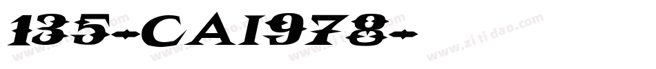 135-CAI978字体转换