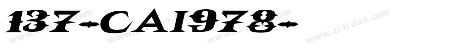 137-CAI978字体转换