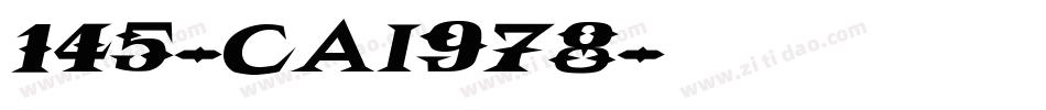145-CAI978字体转换