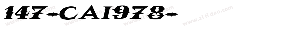 147-CAI978字体转换
