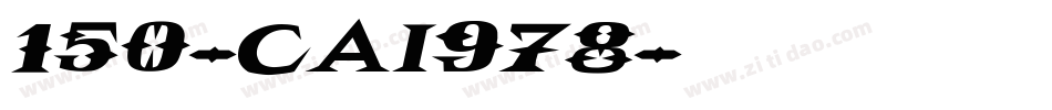 150-CAI978字体转换