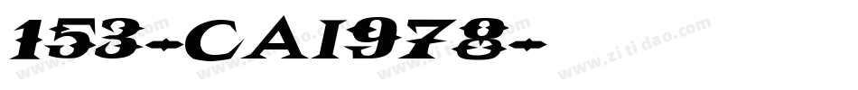 153-CAI978字体转换