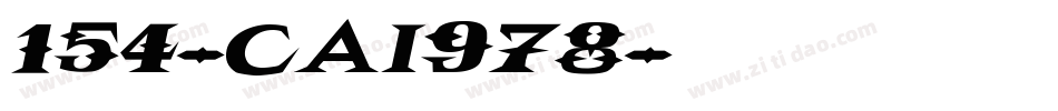 154-CAI978字体转换