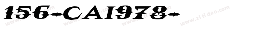 156-CAI978字体转换