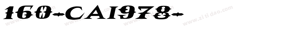 160-CAI978字体转换