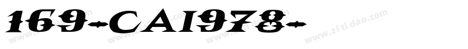 169-CAI978字体转换