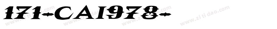 171-CAI978字体转换