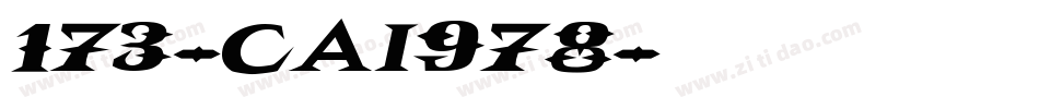 173-CAI978字体转换