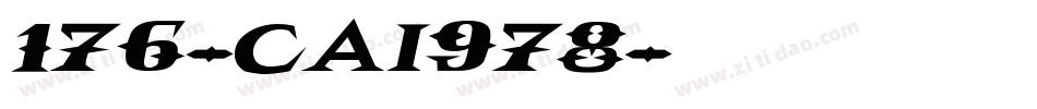176-CAI978字体转换