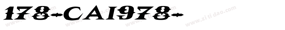 178-CAI978字体转换