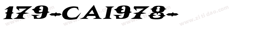 179-CAI978字体转换