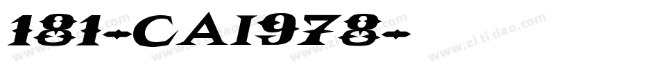 181-CAI978字体转换