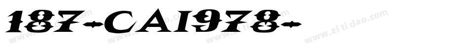 187-CAI978字体转换