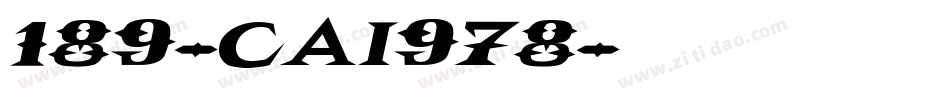 189-CAI978字体转换