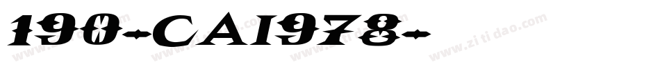 190-CAI978字体转换