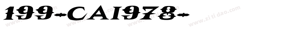 199-CAI978字体转换