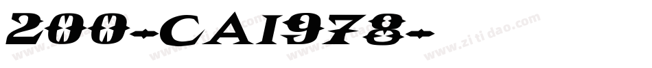 200-CAI978字体转换