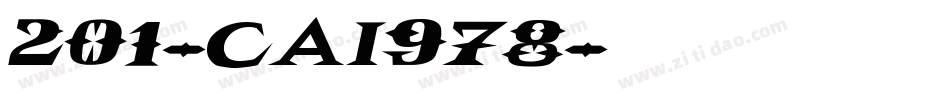 201-CAI978字体转换