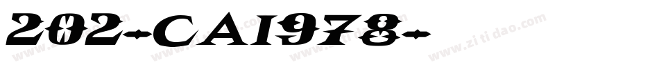 202-CAI978字体转换