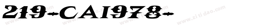 219-CAI978字体转换