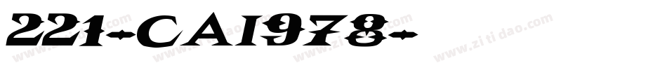221-CAI978字体转换