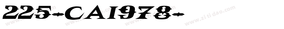 225-CAI978字体转换