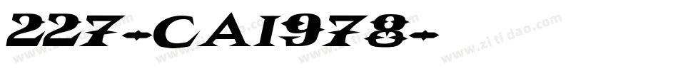 227-CAI978字体转换