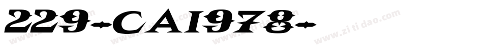 229-CAI978字体转换