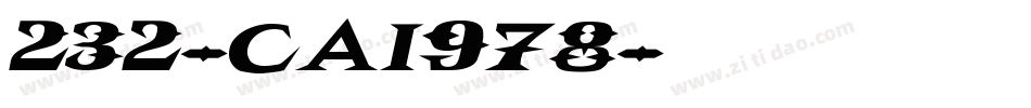232-CAI978字体转换