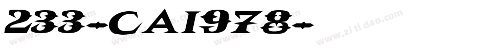 233-CAI978字体转换