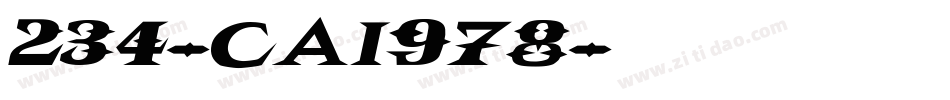 234-CAI978字体转换