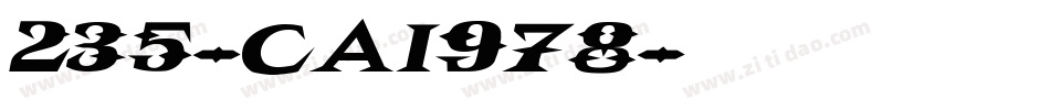 235-CAI978字体转换