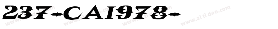 237-CAI978字体转换