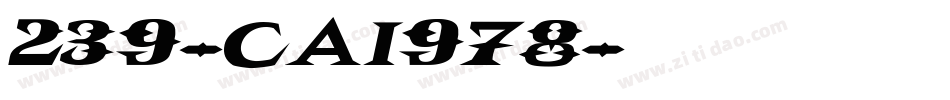 239-CAI978字体转换