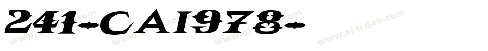 241-CAI978字体转换