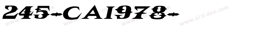 245-CAI978字体转换