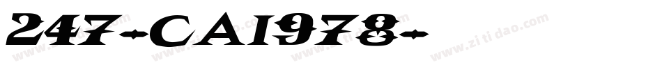 247-CAI978字体转换