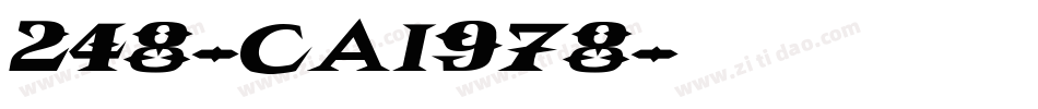 248-CAI978字体转换