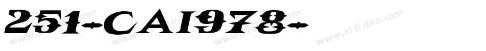 251-CAI978字体转换