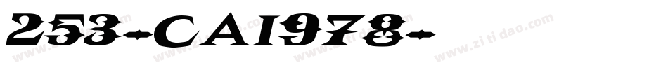 253-CAI978字体转换