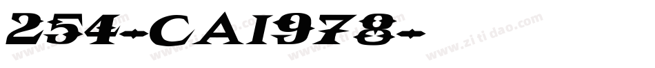 254-CAI978字体转换